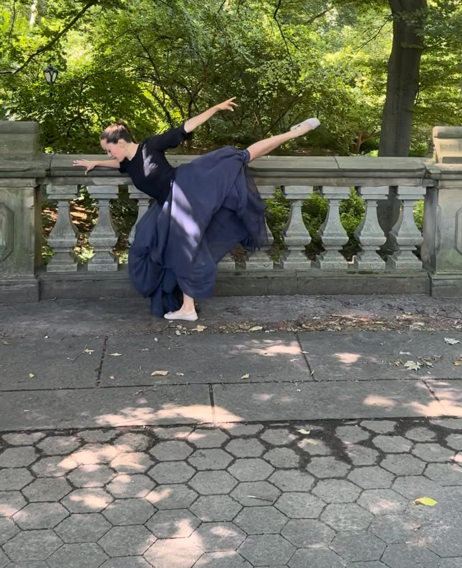 dancing in the park