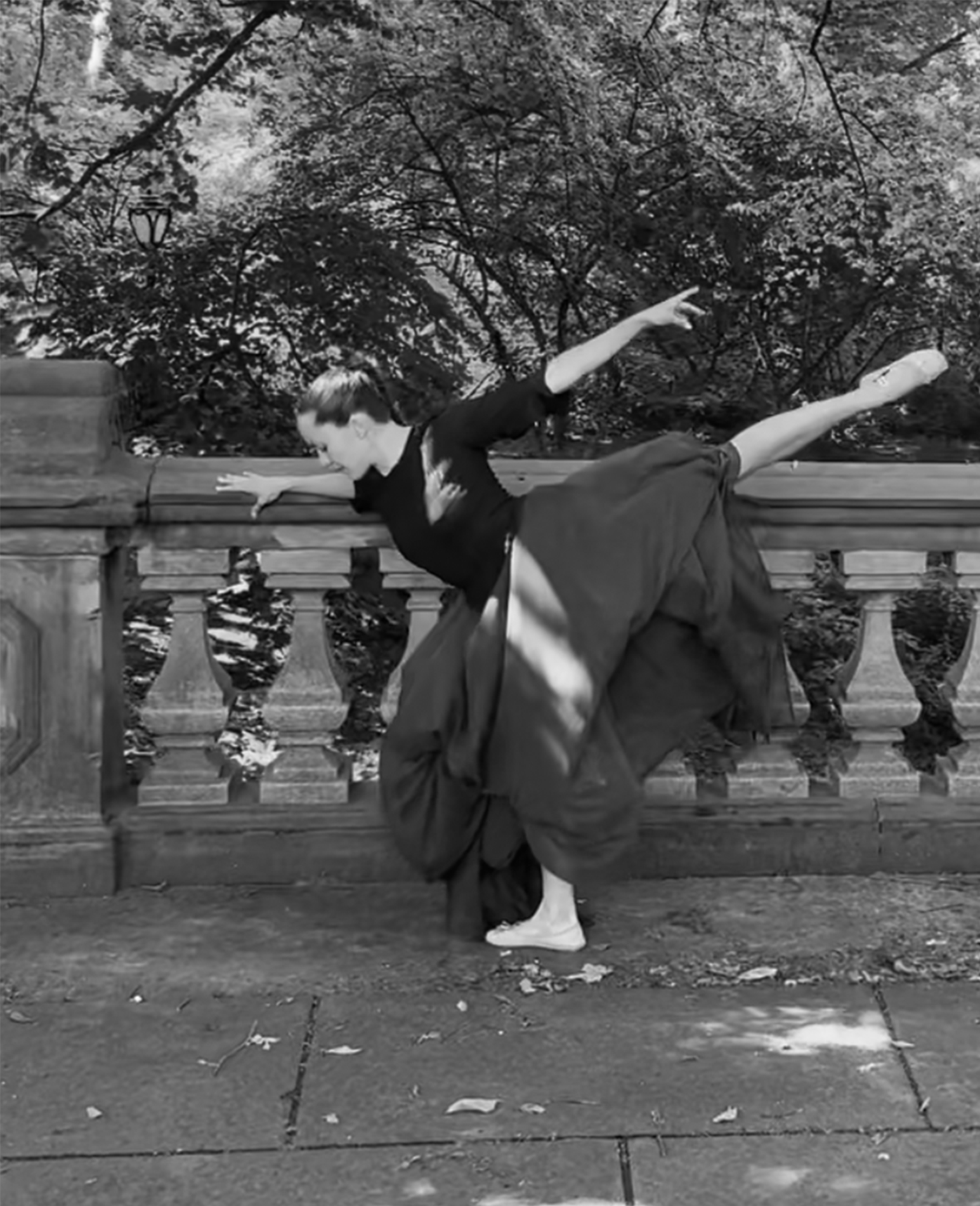dancing in the park