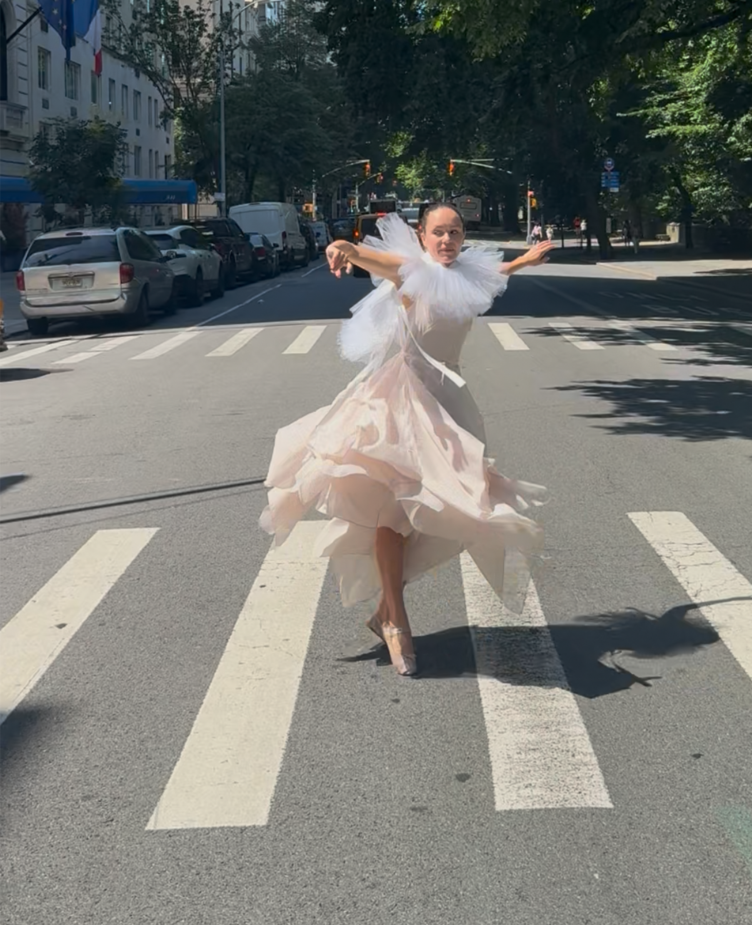 dancing in the park