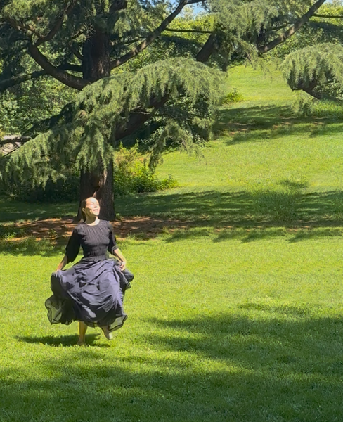 dancing in the park
