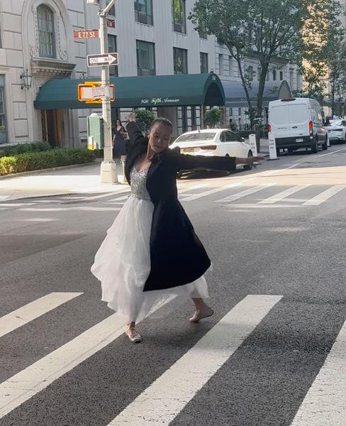 dancing in the park