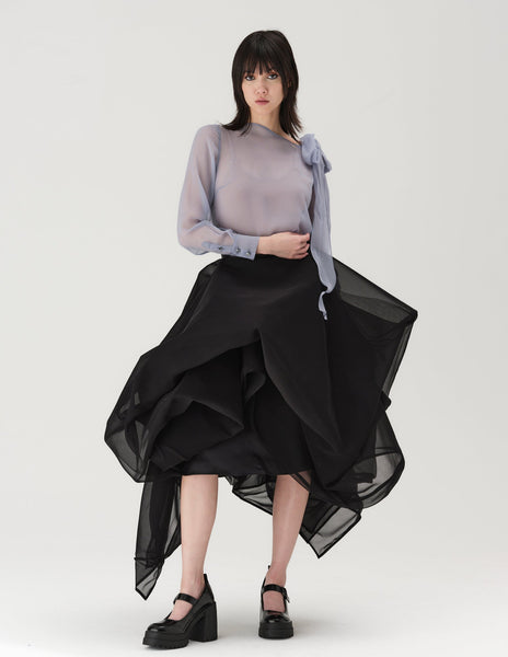 lavender blouse | morgane le fay
